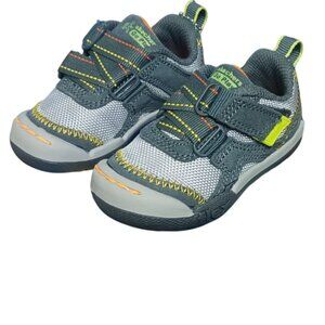 Skechers Baby Boys' Flex Play-Easy Pick Sneaker Charcoal/Grey 4 Medium Toddlers